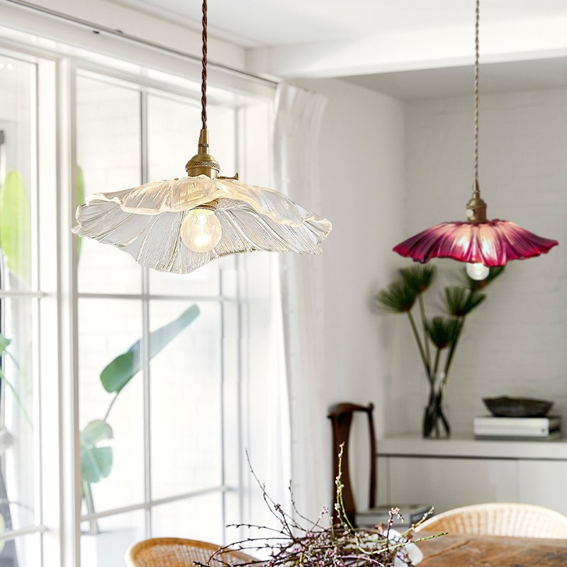 Moderne kunst bloem vorm keuken glazen hanglamp HL46