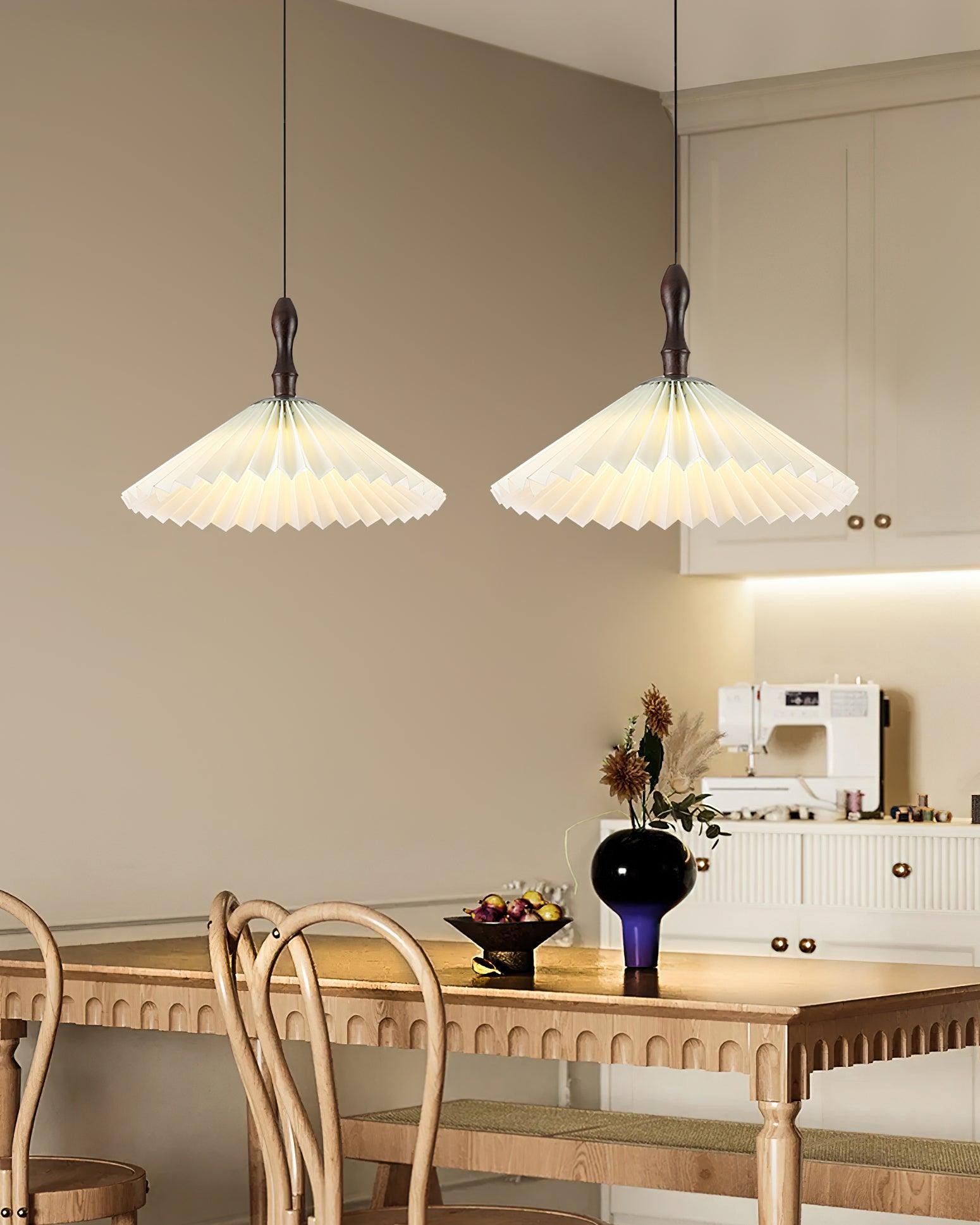 Eenvoudige witte papieren bloemenhanglamp HL431