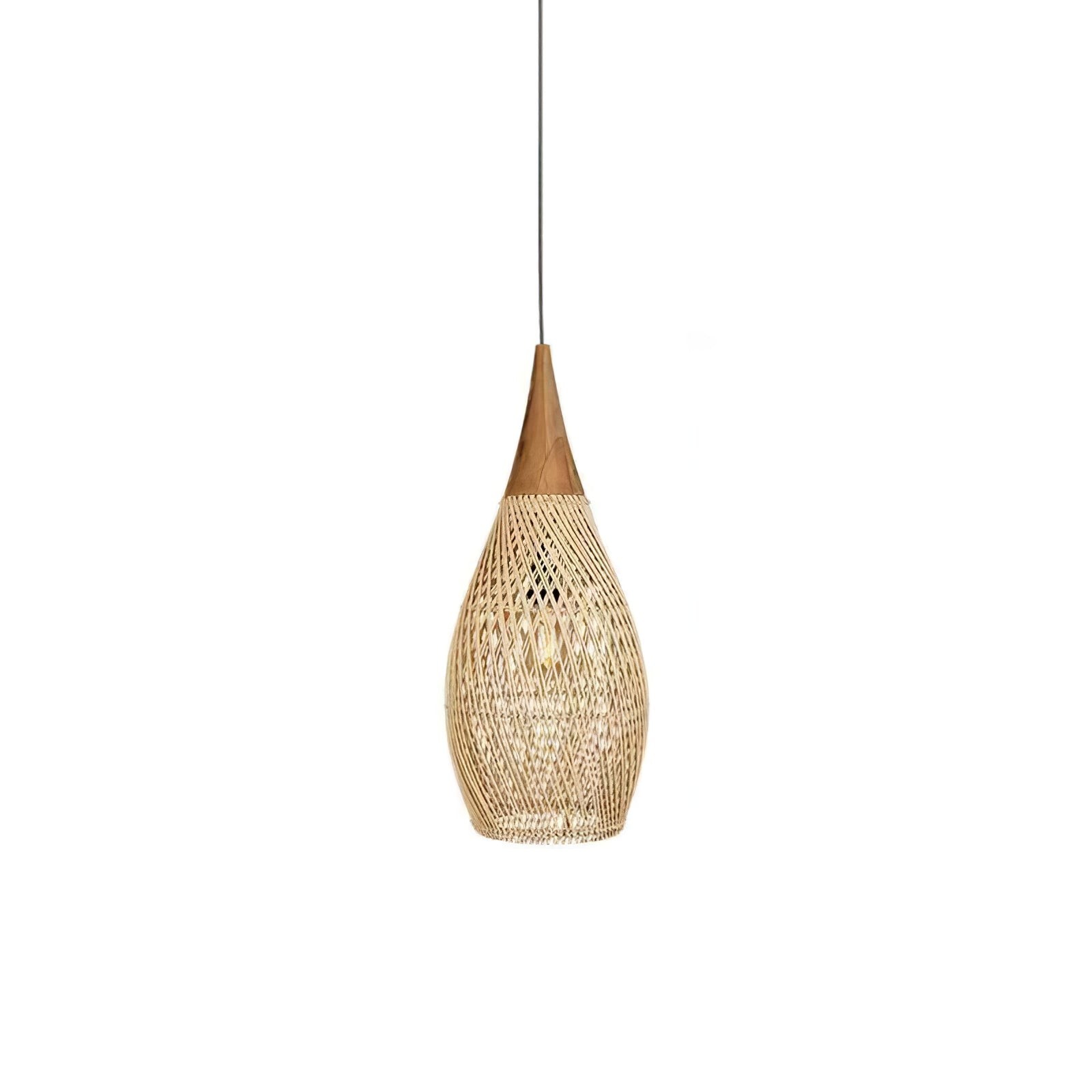 Harp gevlochten rotan hanglamp HL1402