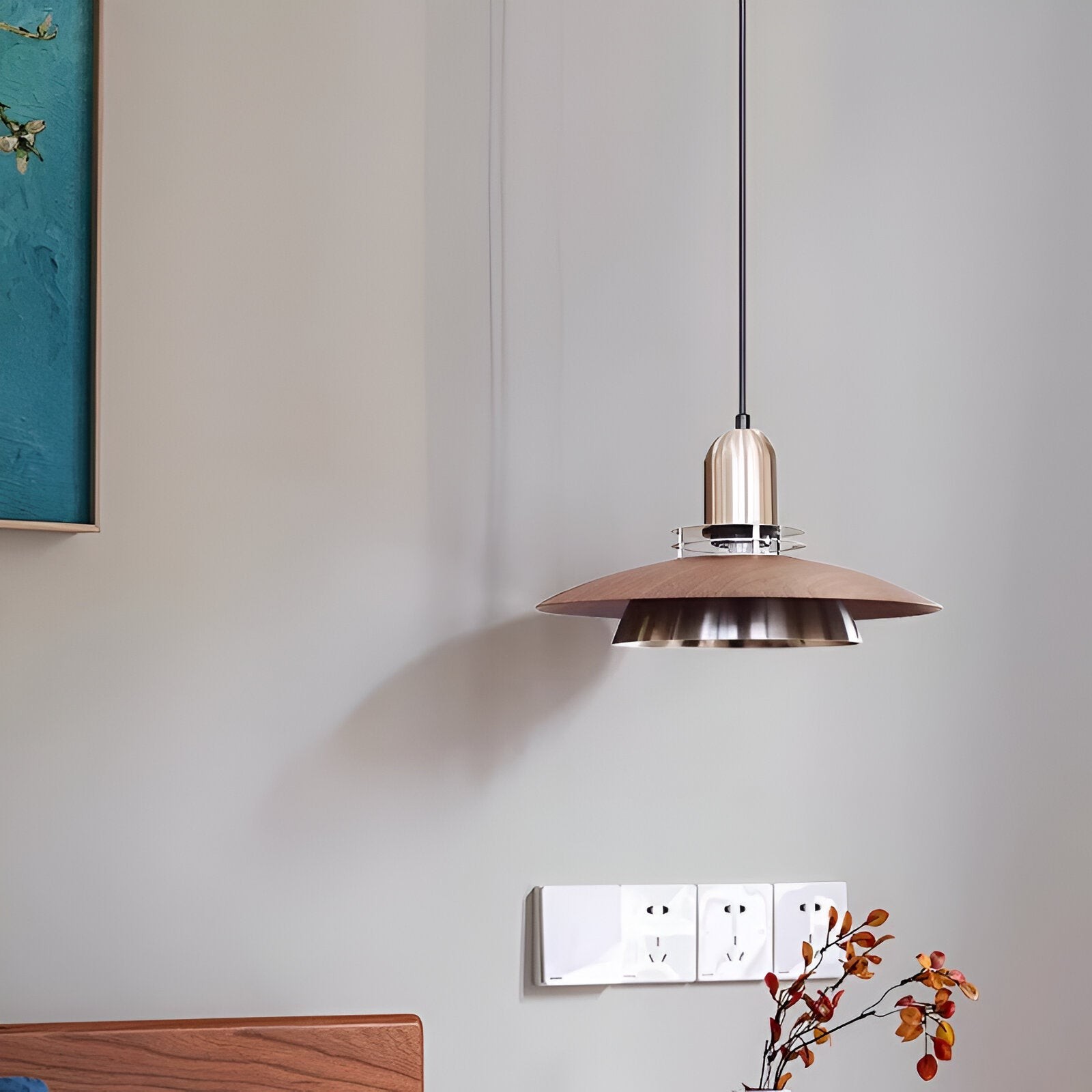 Retro middeleeuwse metalen vliegende schotel hanglamp HL1239