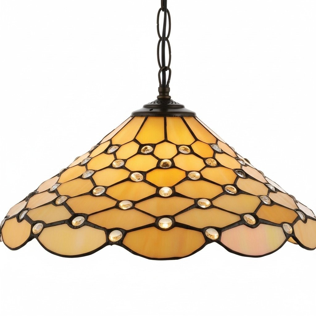 TF Pearl hanglamp - met glazen kap en verstelbare lengte voor eetkamers en keukens HL2215
