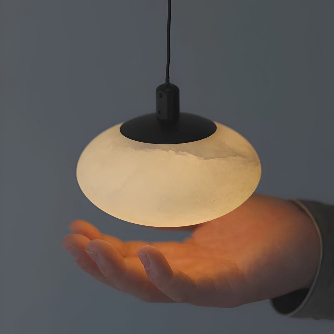 Alabaster Mini Marmeren Paddenstoel Hanglamp HL3490