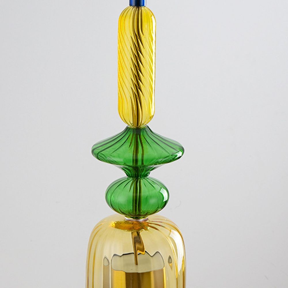 Scandinavische Macaron glas-in-lood design hanglamp HL213