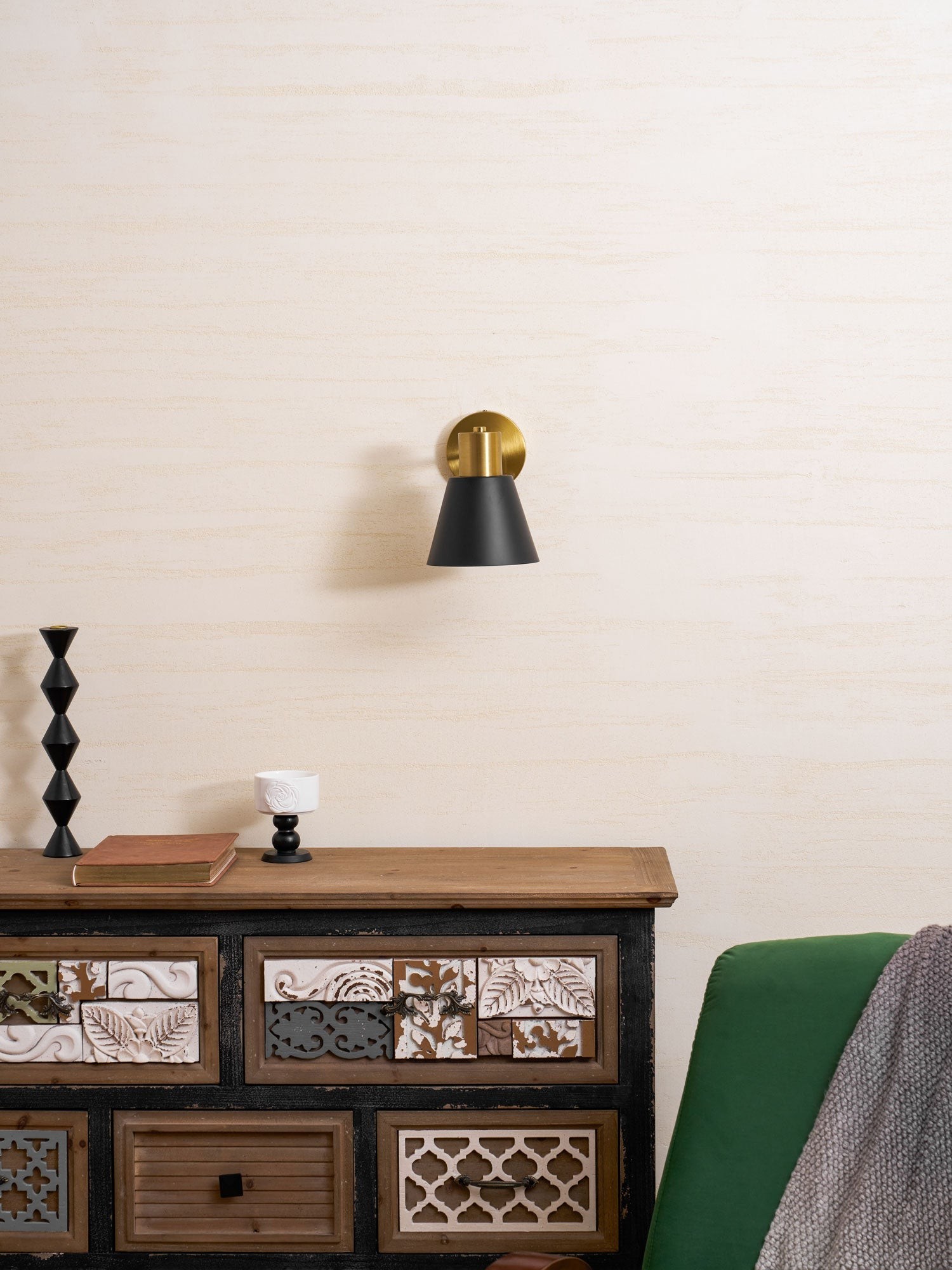 Verstelbare wandlamp met arm HL2926