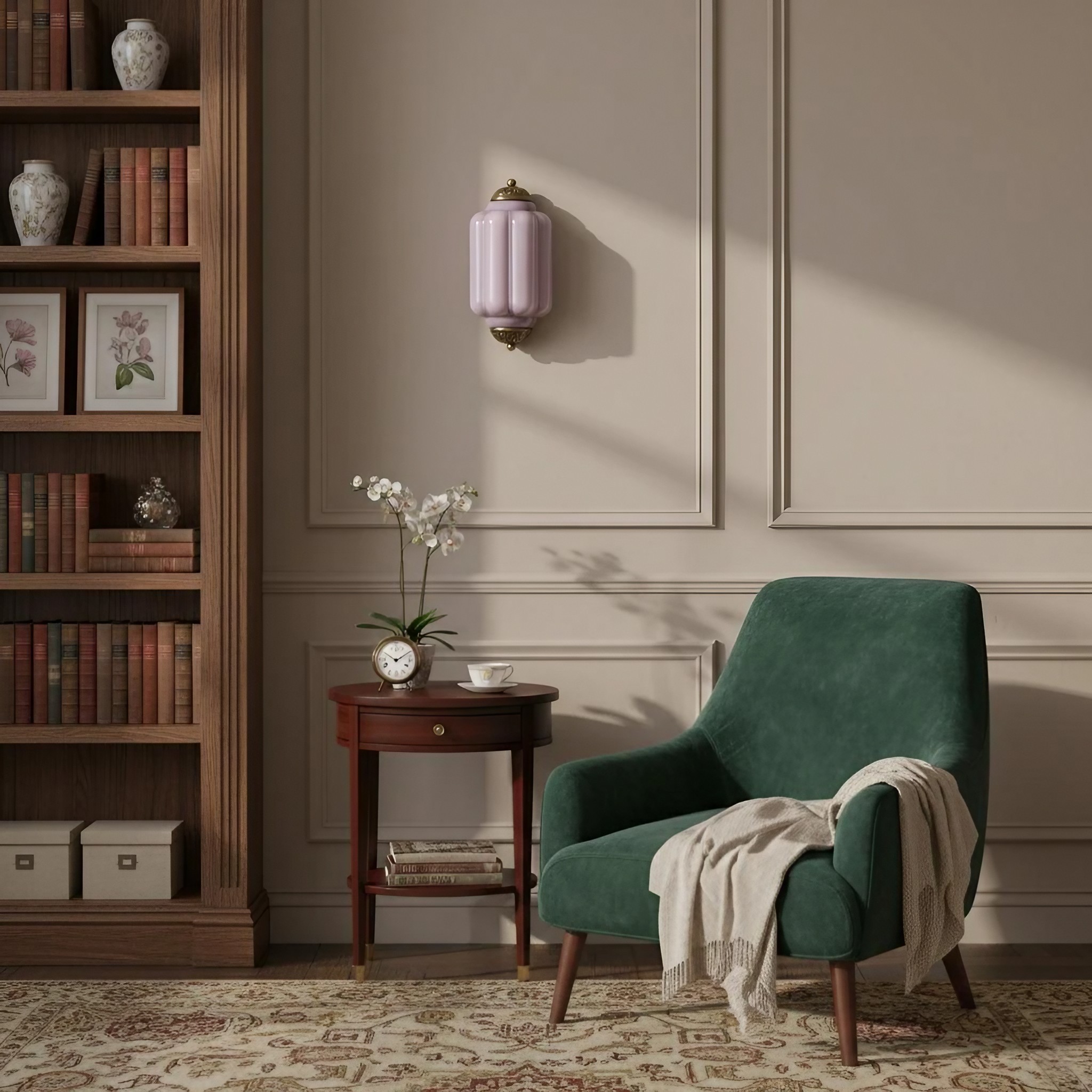 Eloise Long Pumpkin Retro Glazen Inbouw Wandlamp HL951