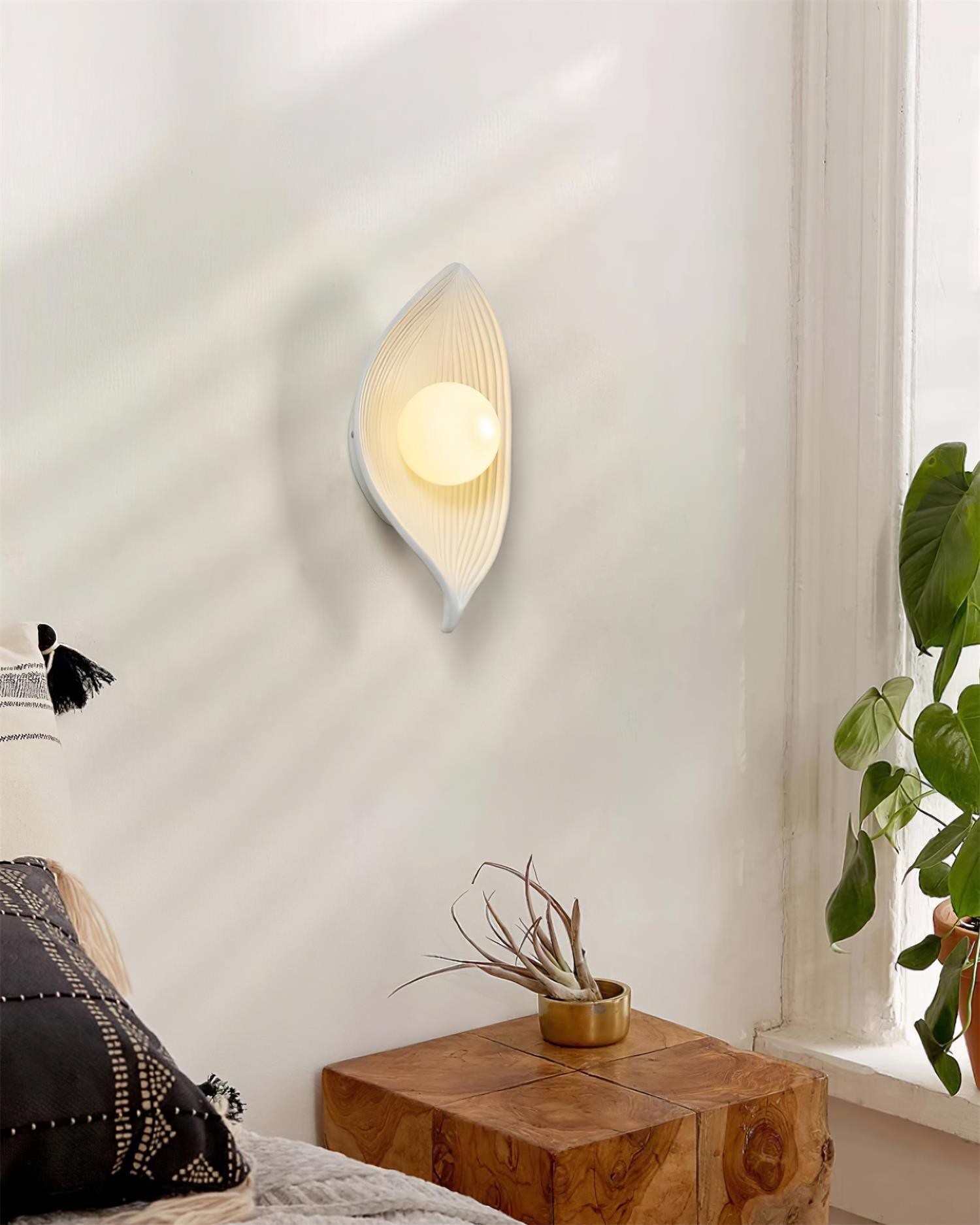 Hedendaagse Nordic Leaf Resin Wandlamp HL574