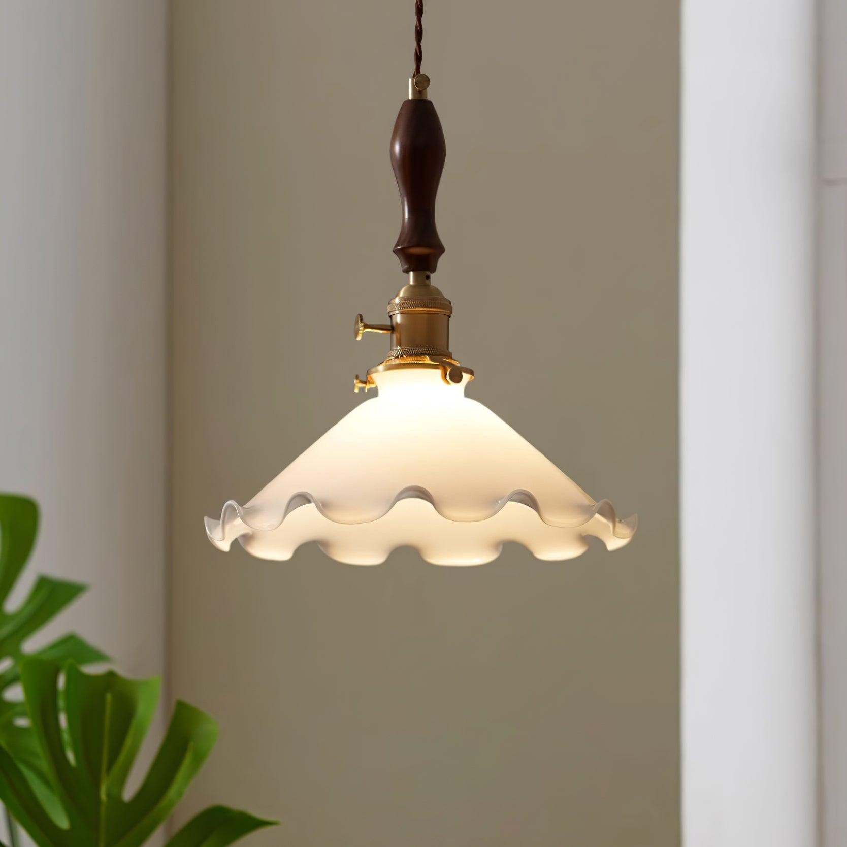 Melkachtige bloemen hanglamp HL708