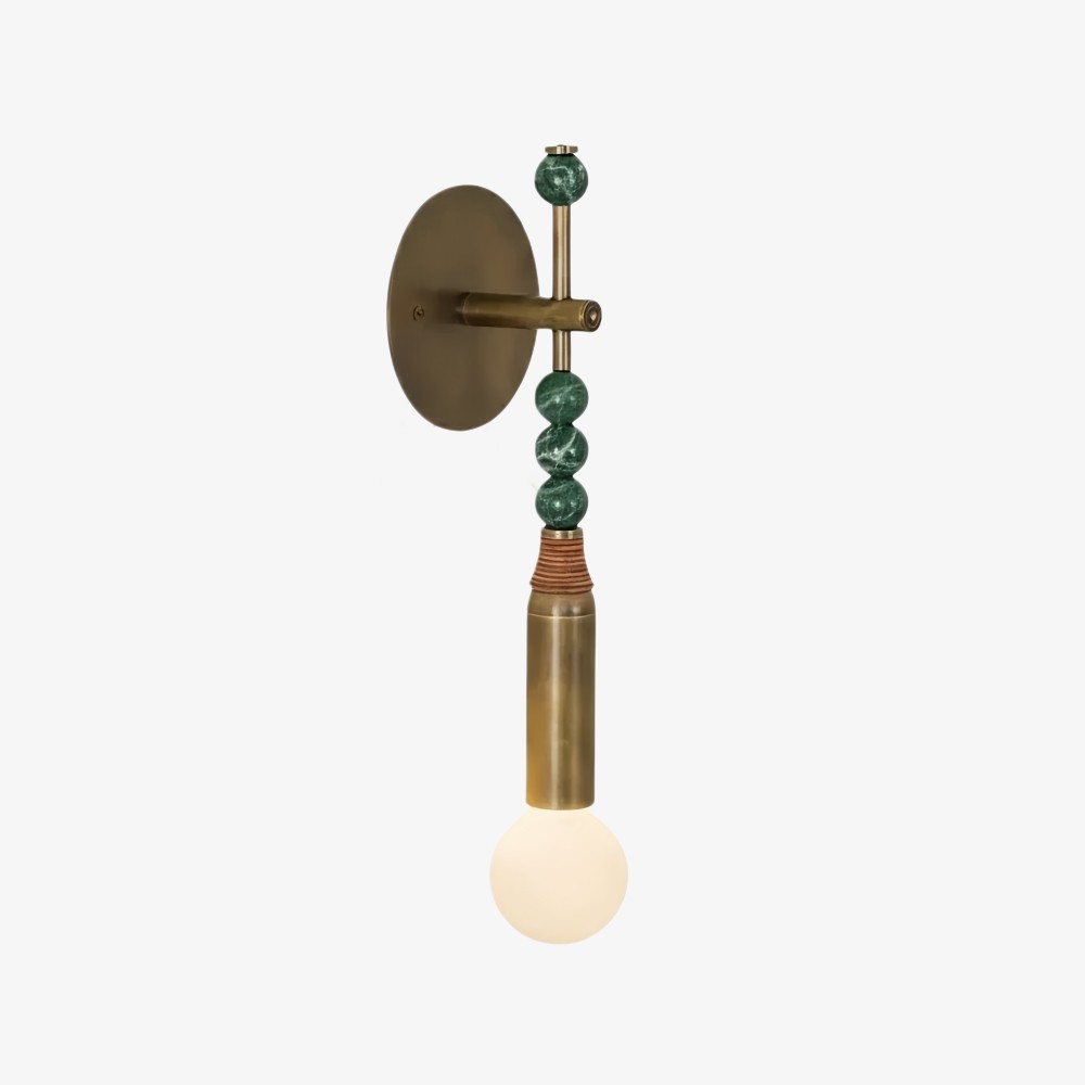 Dotmelle Moderne Wandlamp - Artistieke wandlamp van marmer en messing voor slaapkamer of hal HL2540
