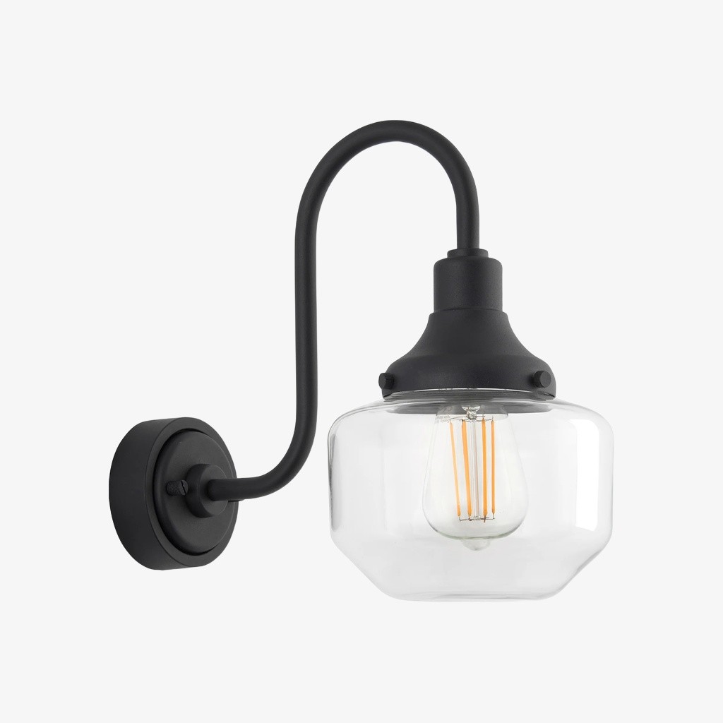 Roborix buitenwandlamp - gebogen, klassiek silhouet voor veranda's en entrees HL2006