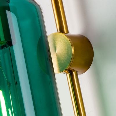 Glazen Float Glide Cilindrische Wandlamp voor Slaapkamer