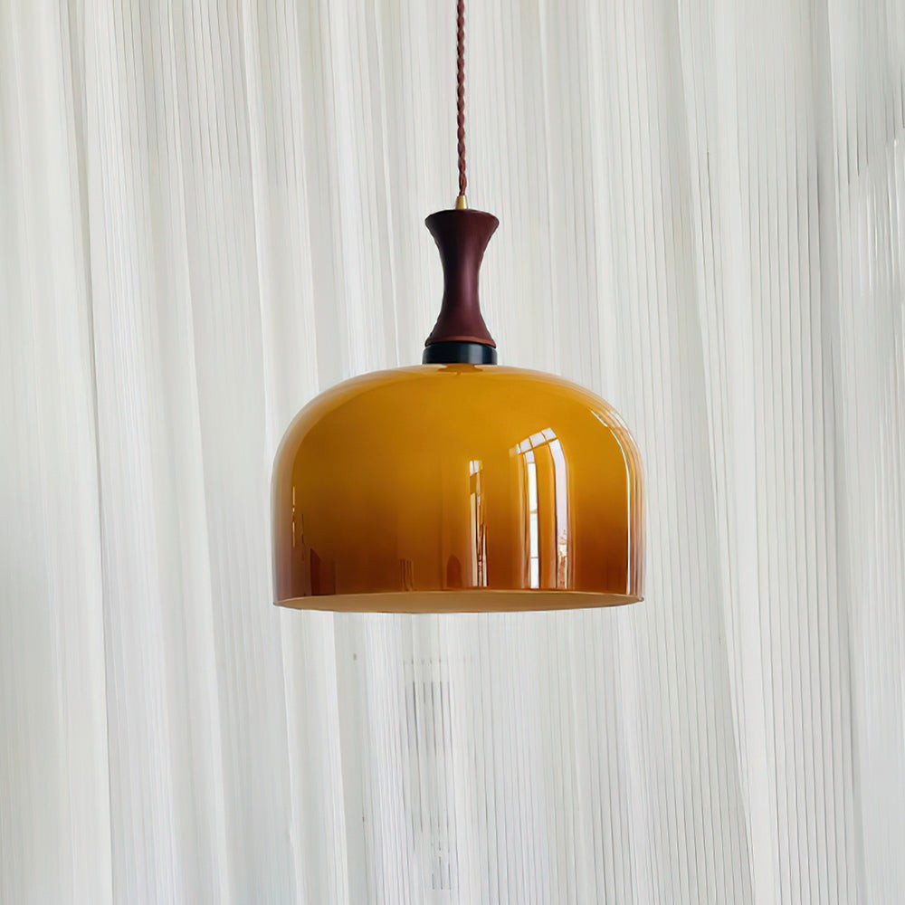 Lacey glazen hanglamp met stekker HL2667