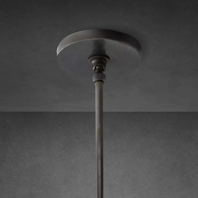 Handgesneden albasten cilinder hanglamp HL1418