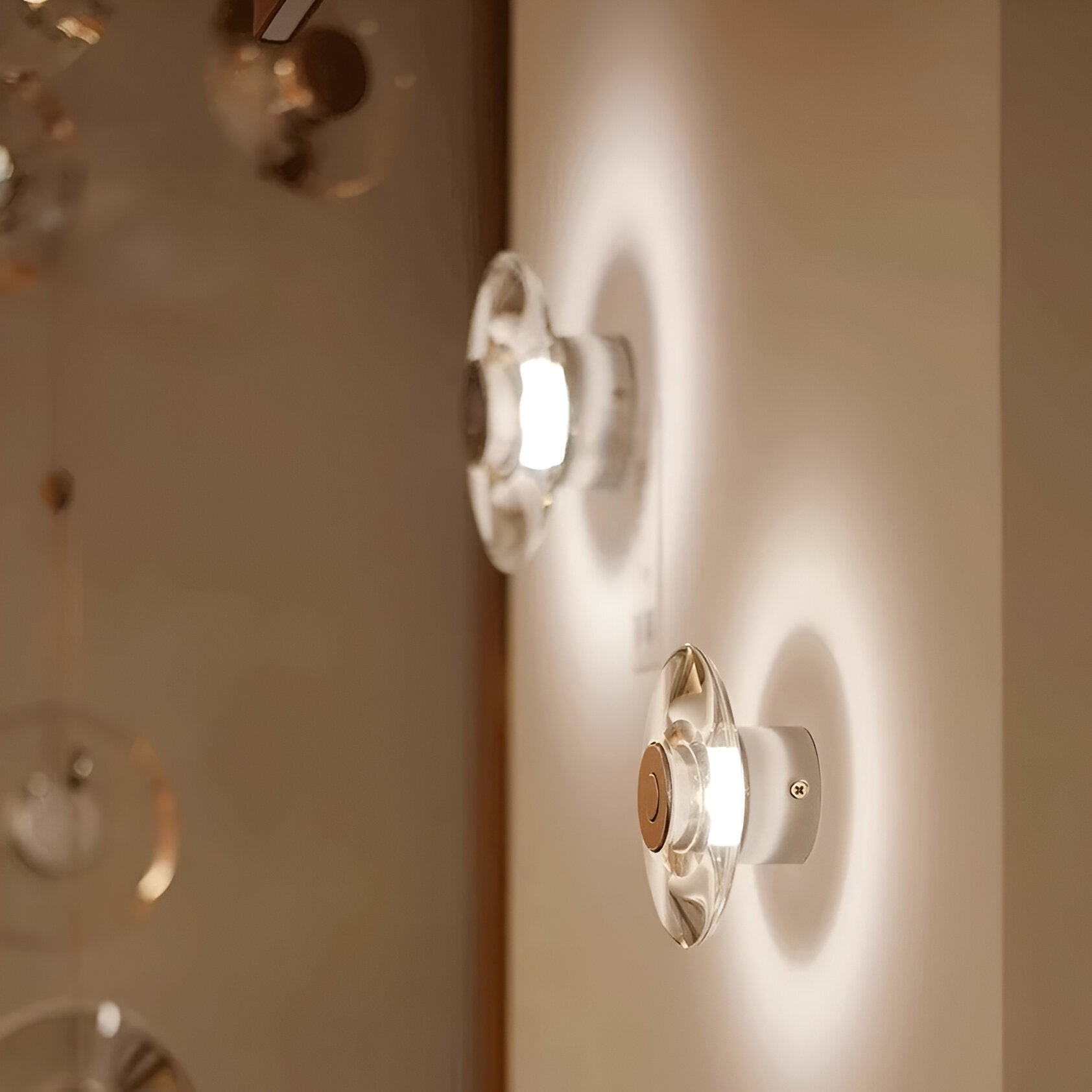 Italiaanse kristallen minimalistische Clementine wandlamp HL3511