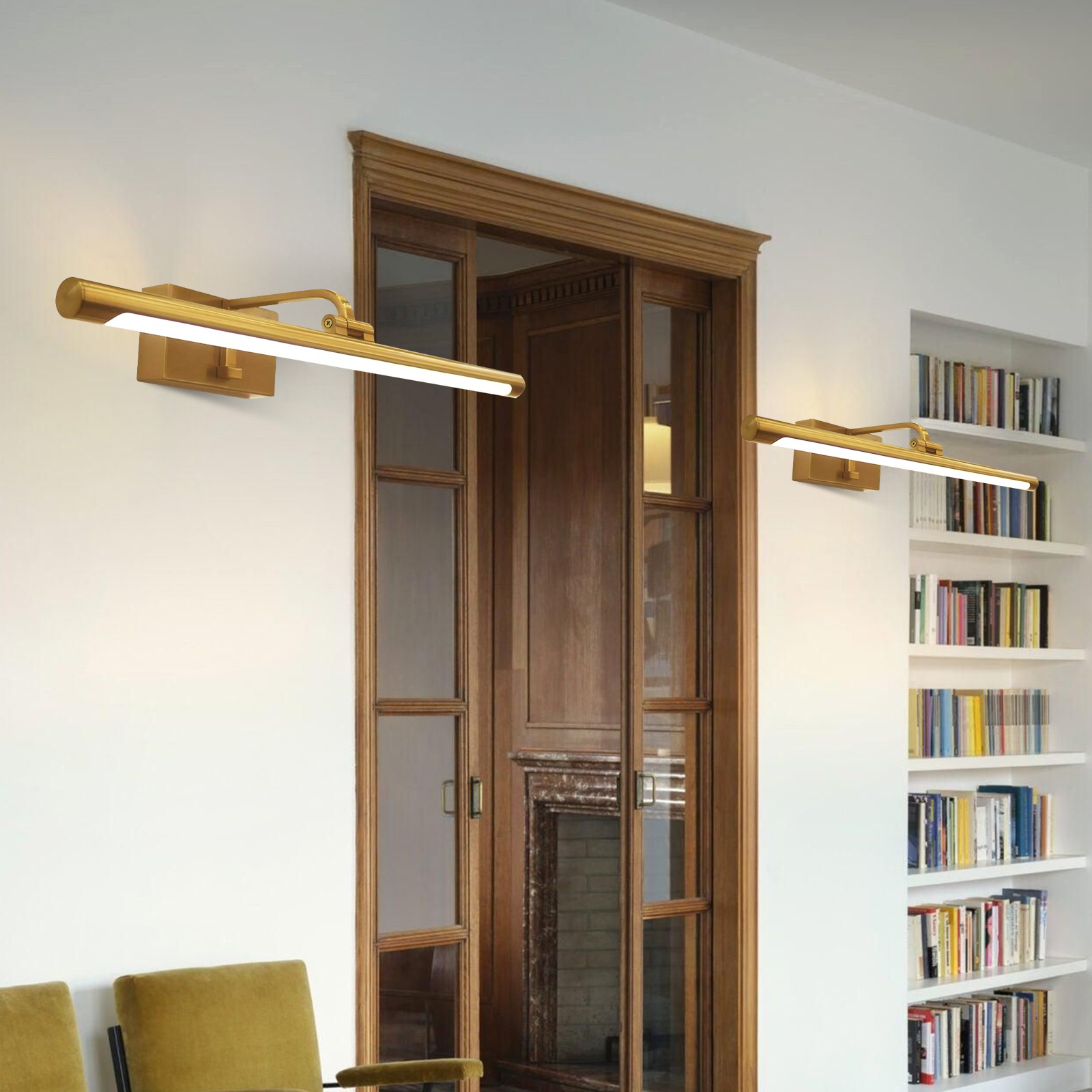 Spiegel Front LED Messing Wandlamp HL452