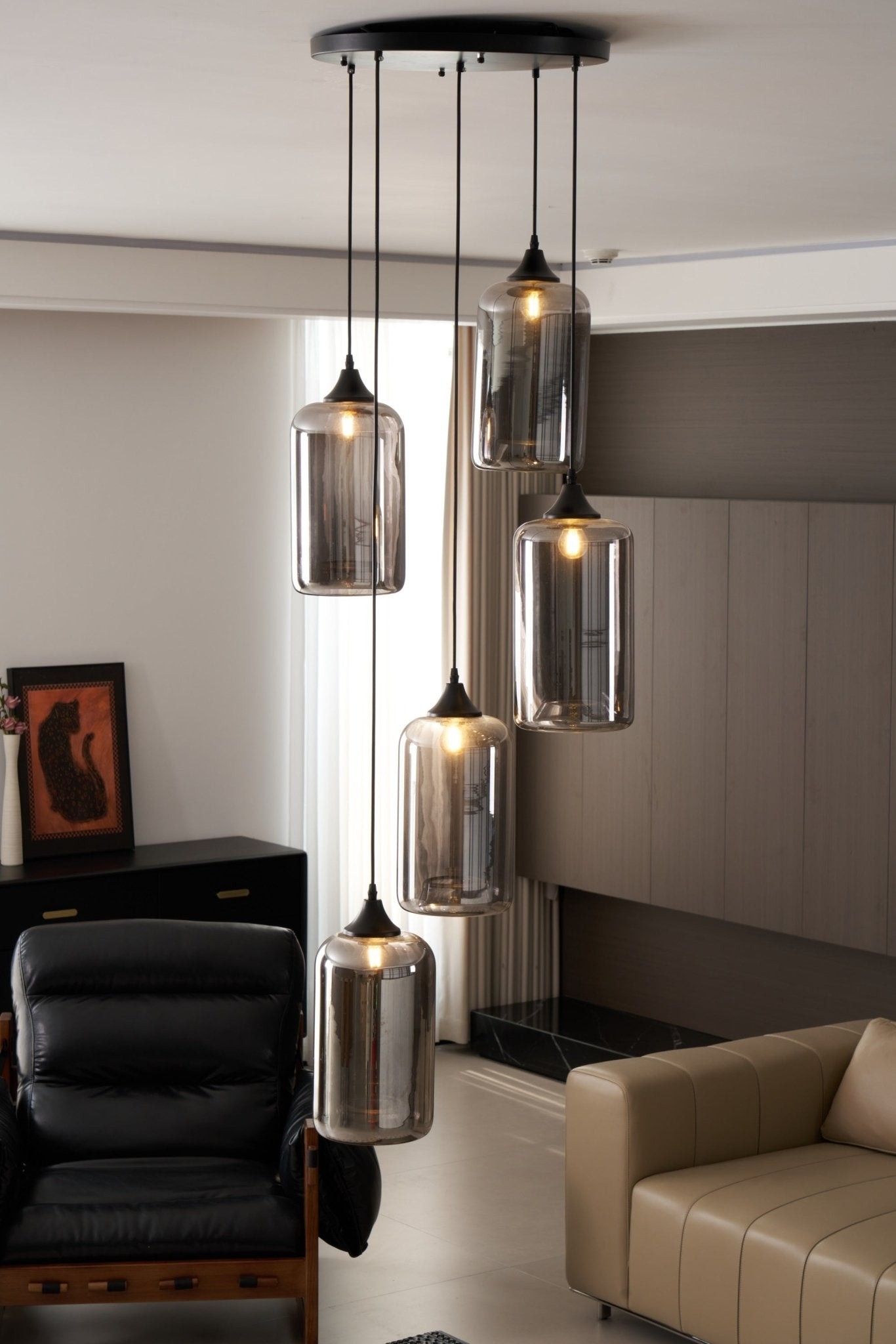 Flesvormige hanglamp HL2916