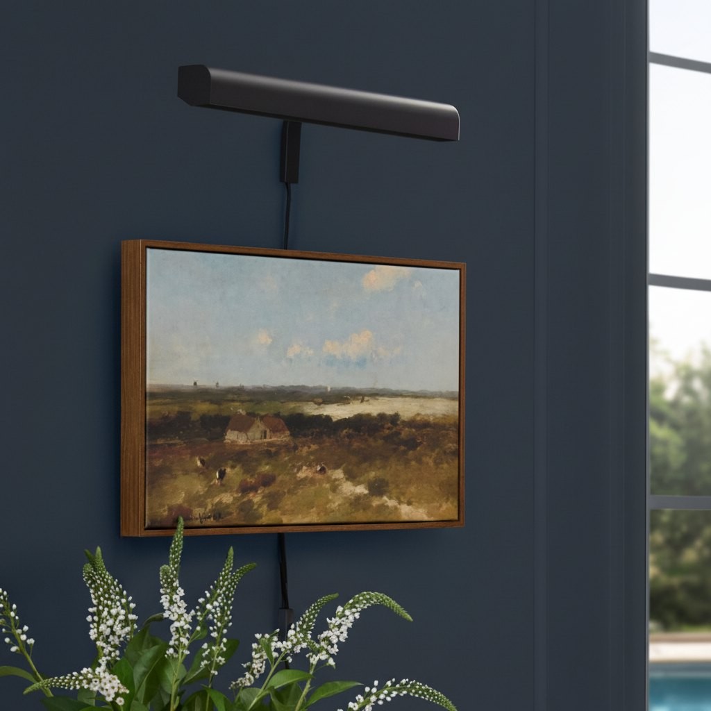 Libris Metal Gallery Light - Gestroomlijnd ontwerp voor het tentoonstellen van kunst in huis HL2369