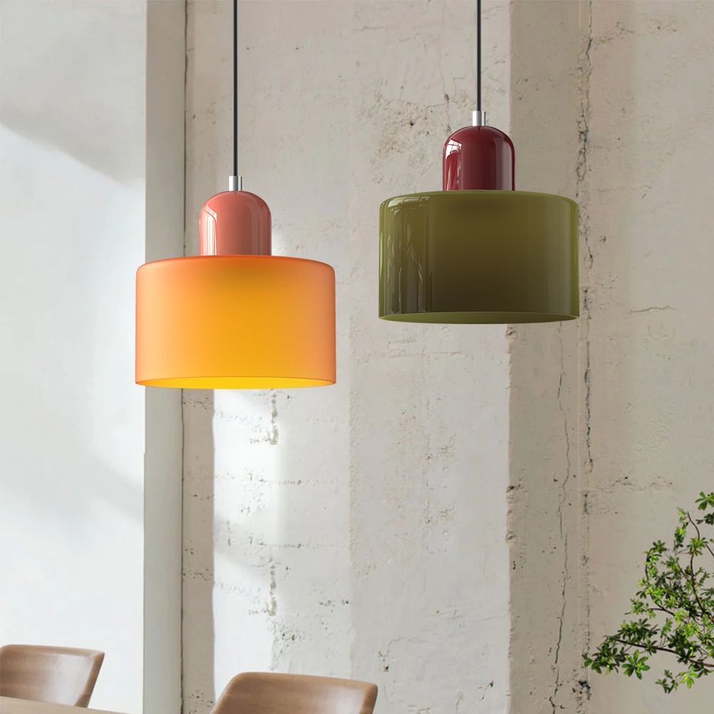Kalo Cilinder Hanglamp - Glazen Lamp in Scandinavische Stijl voor Eet en Slaapkamer HL107
