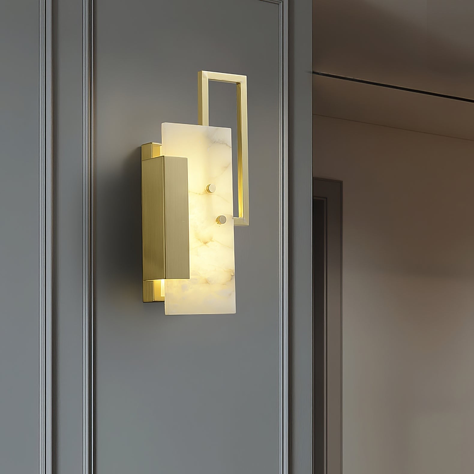 Althea alabaster wandlamp HL2949