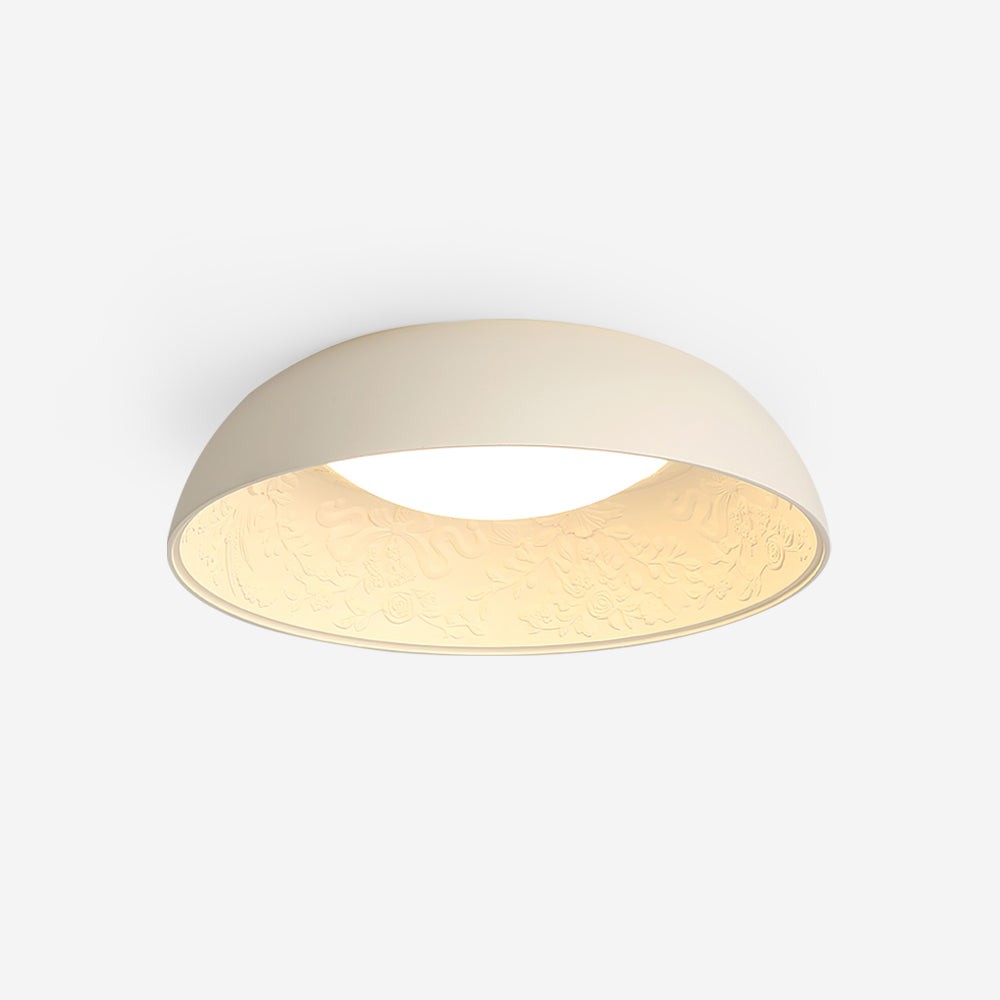 Franse romantische gesneden ronde LED plafondlamp HL617