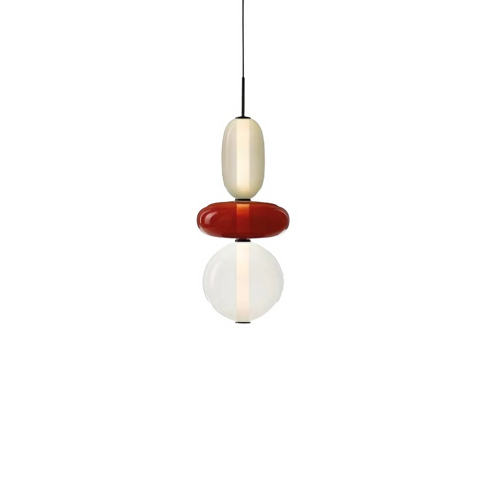 Noordse Hanglamp Van Gebrandschilderd Glas HL299