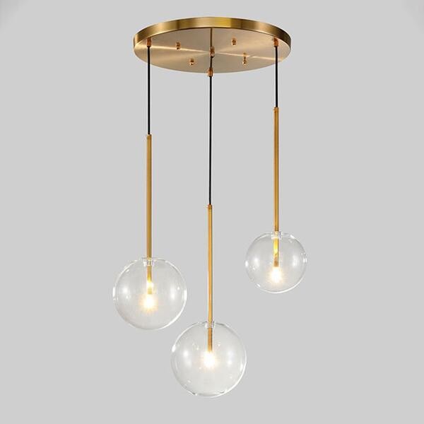 Glazen bollen hanglamp