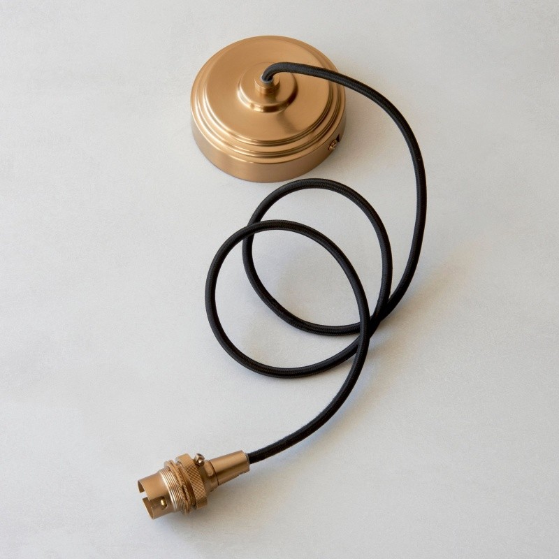 Plaitar Moderne Messing Hanglamp - Minimalistische Plafondlamp met Gevlochten Snoer voor Gang HL2190