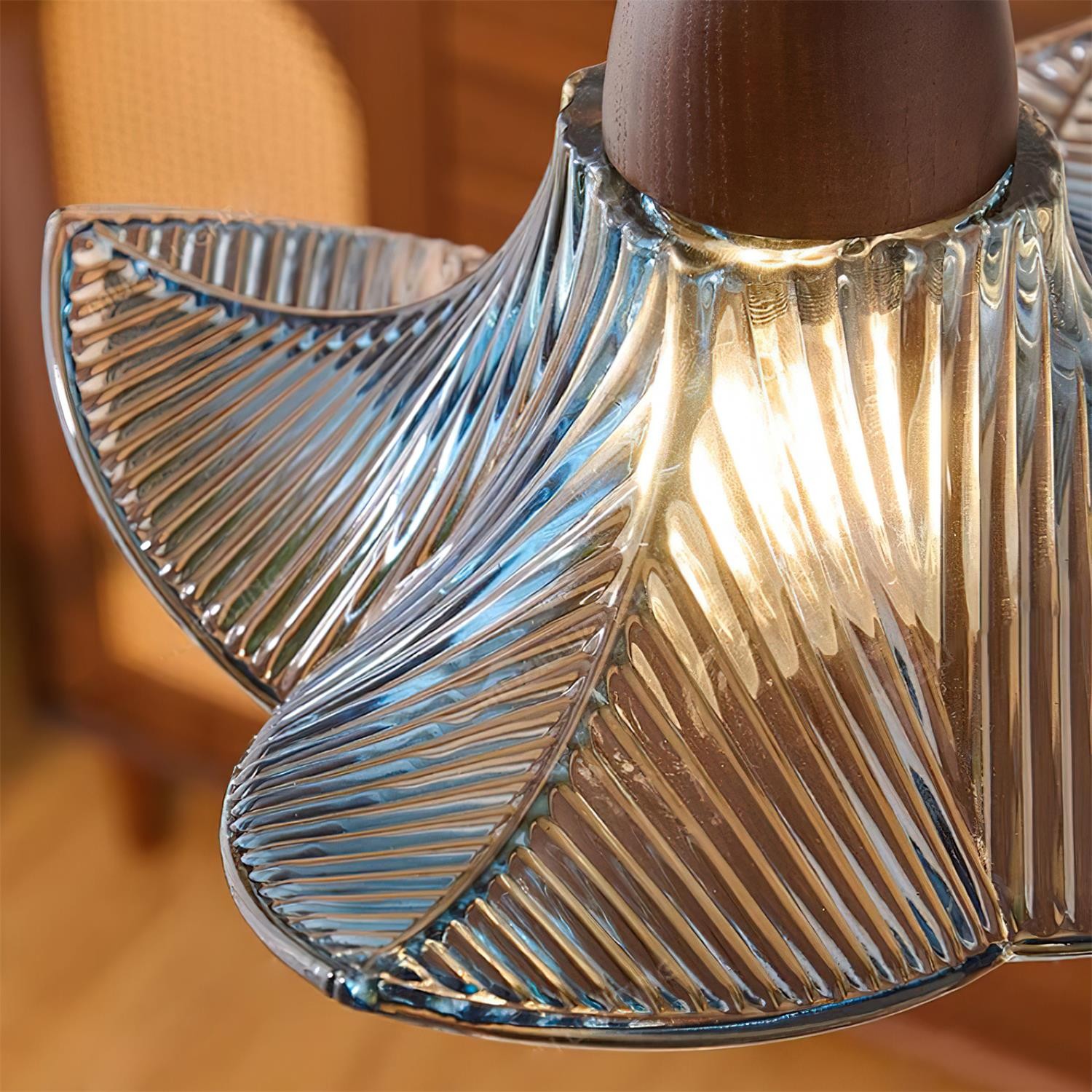 Lila glazen hanglamp HL2598