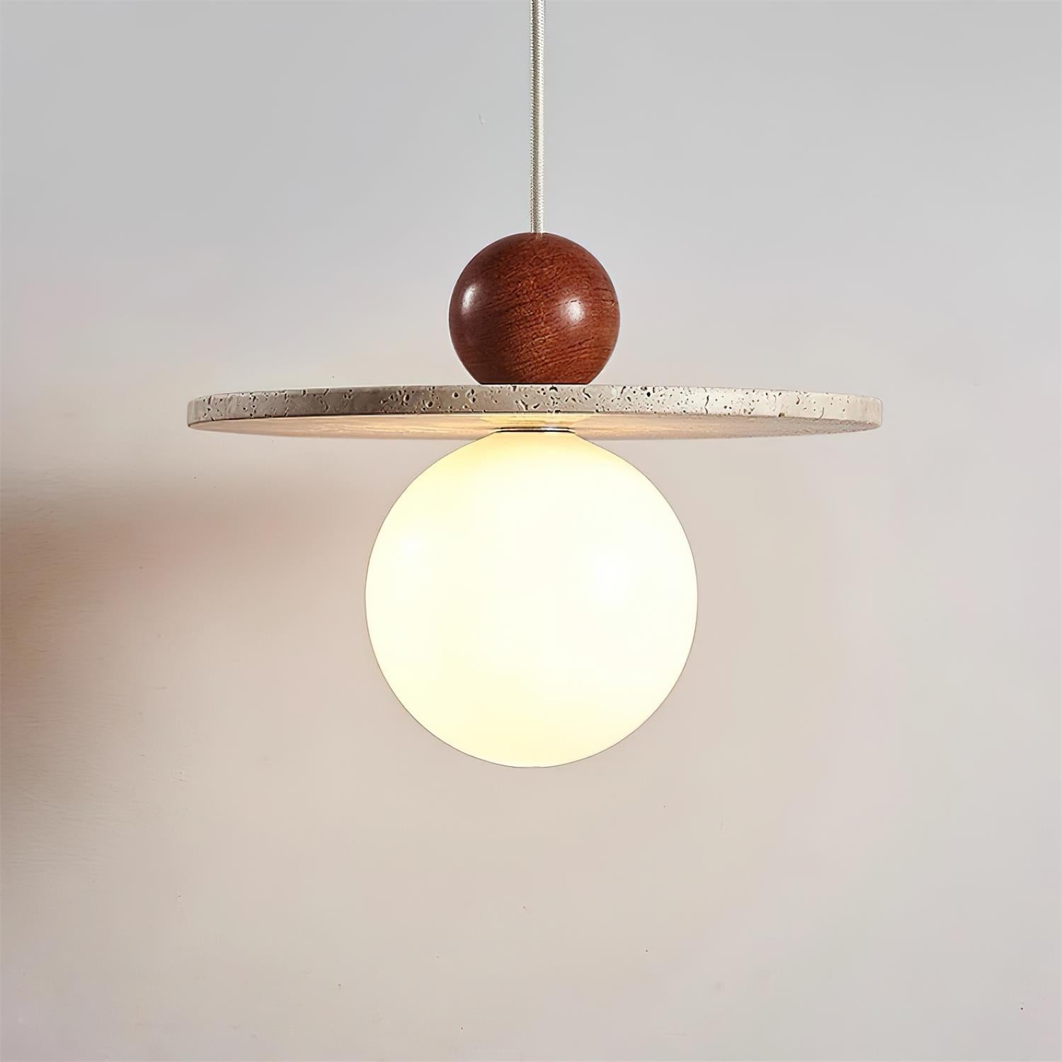 Retro Decor Cave Stone Disc Hanglamp HL956