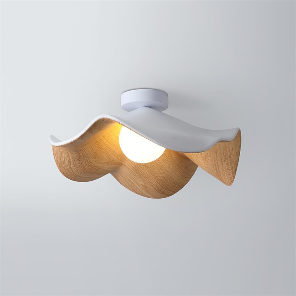 Nieuwe moderne eenvoudige plafondlamp met walnootnerf HL510
