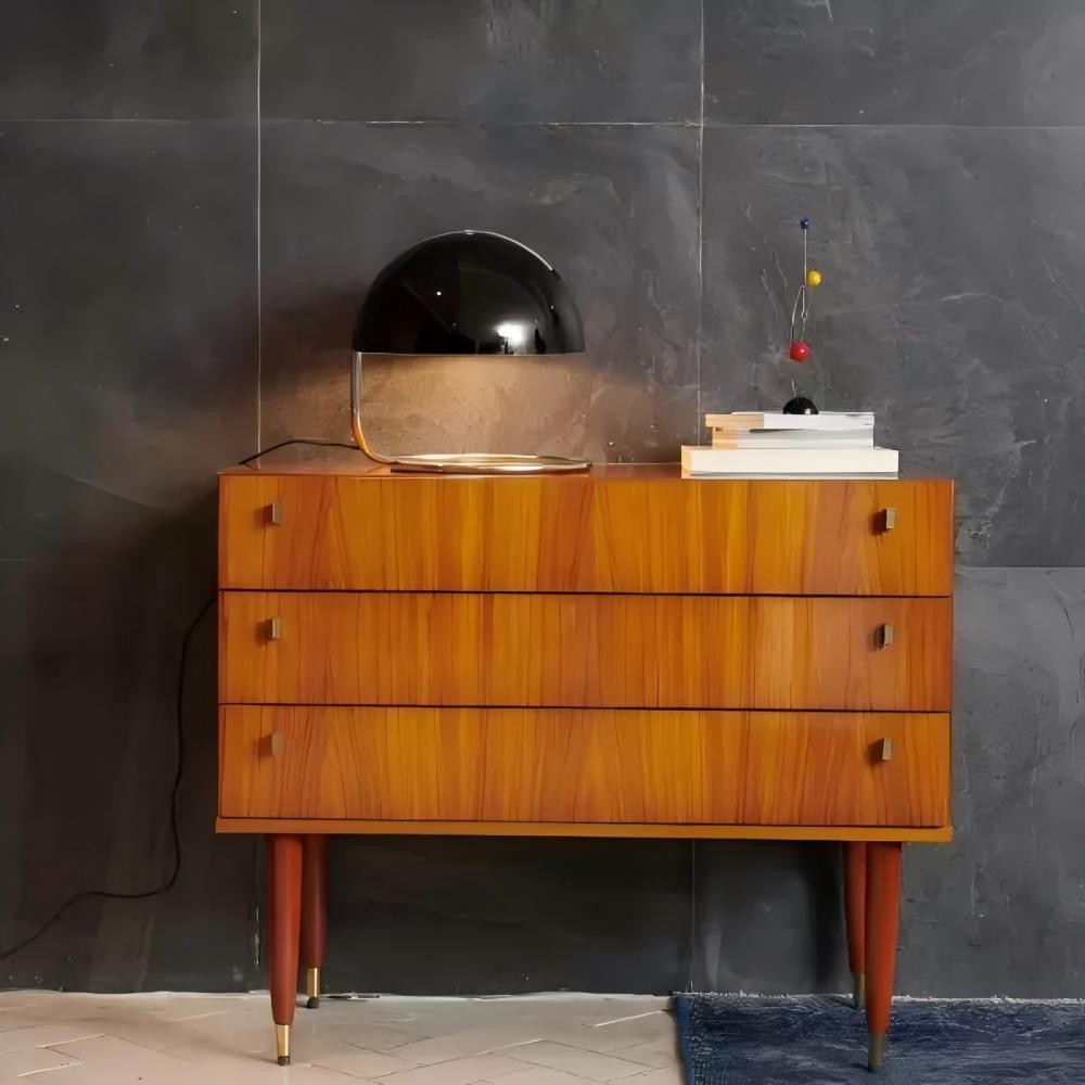 Retro Bauhaus Pudding Glazen Tafellamp HL318