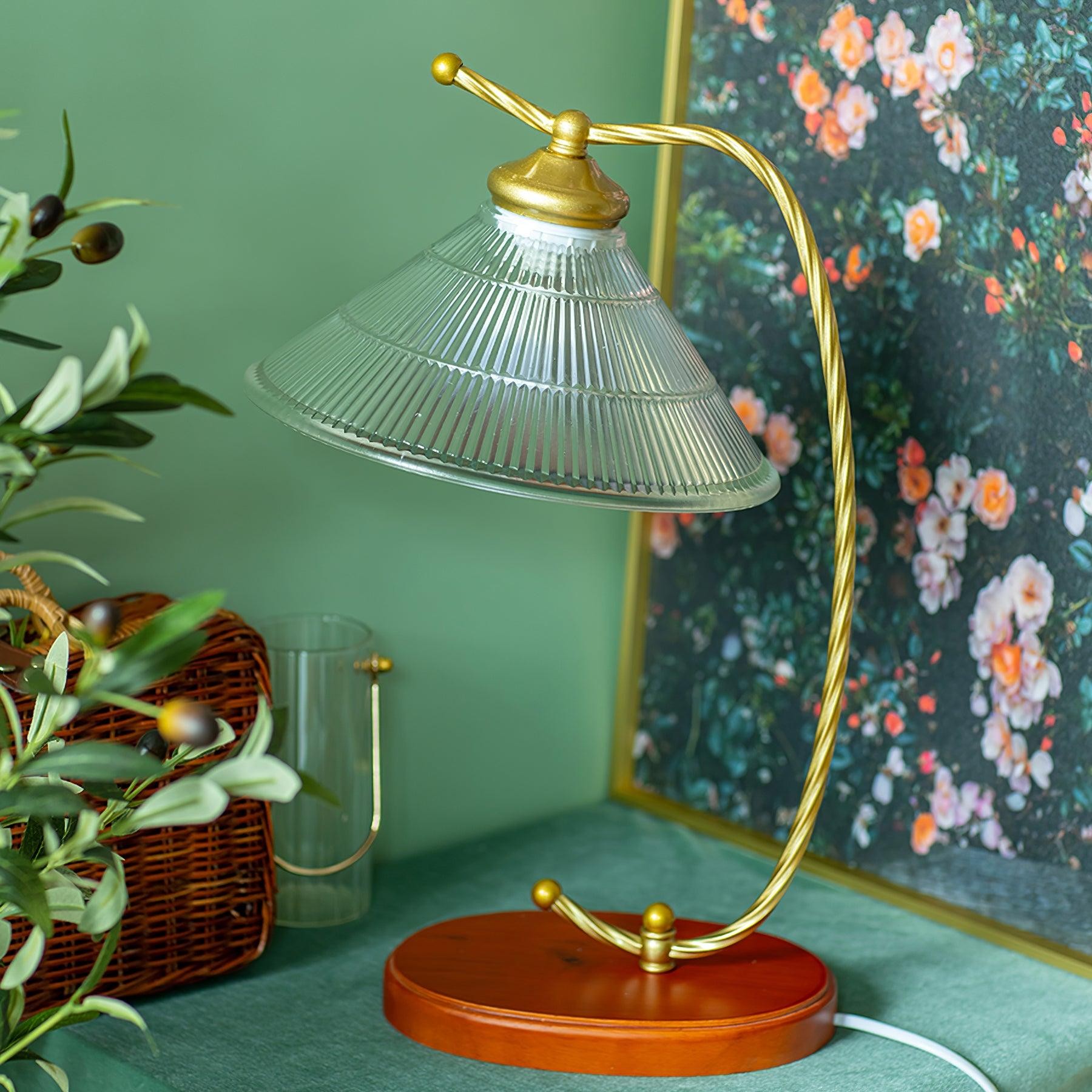 Glazen kap Vintage leeslamp HL565
