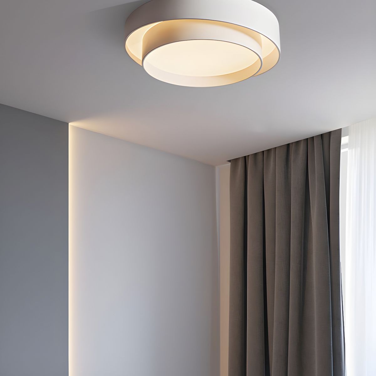 Dubbele ronde schijf Melody plafondlamp HL165