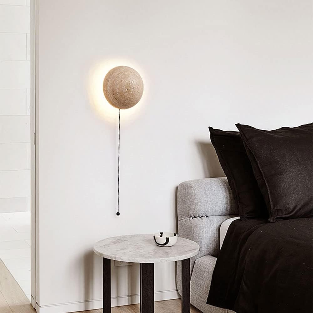 Amber Loft Travertin Ronde Wandlamp HL3438