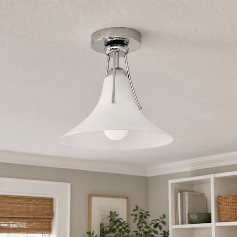 Kallera Magnolia-geïnspireerde plafondlamp - Moderne verlichting voor eetkamer en hal HL3595