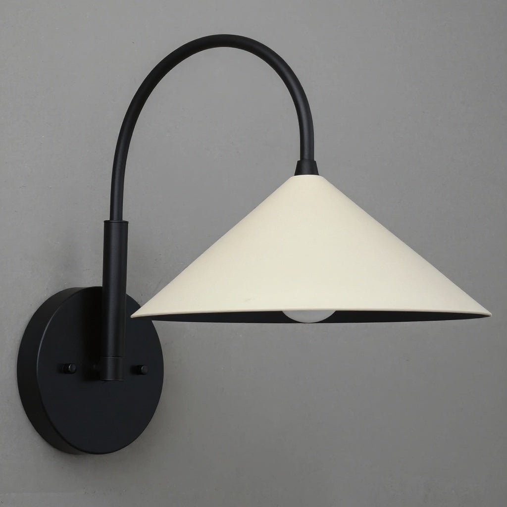 Curva Metalen Vintage Wandlamp - Elegante Kegelvormige Kap voor Slaapkamers HL1756