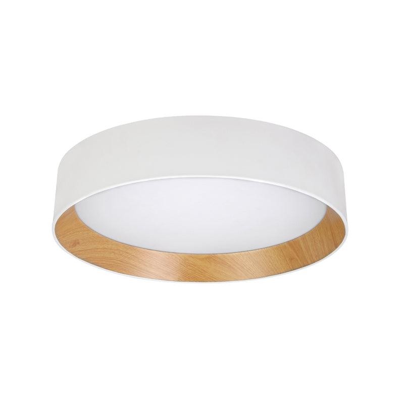 Japanse minimalistische creatieve ronde LED-plafondlamp met houtnerf HL759