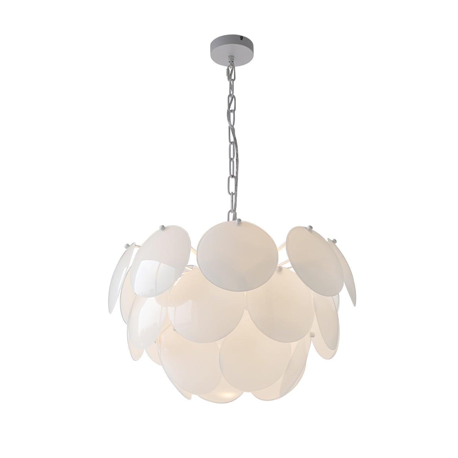 Luxe mode lichtgevende bloemblaadjes glazen kroonluchter HL581