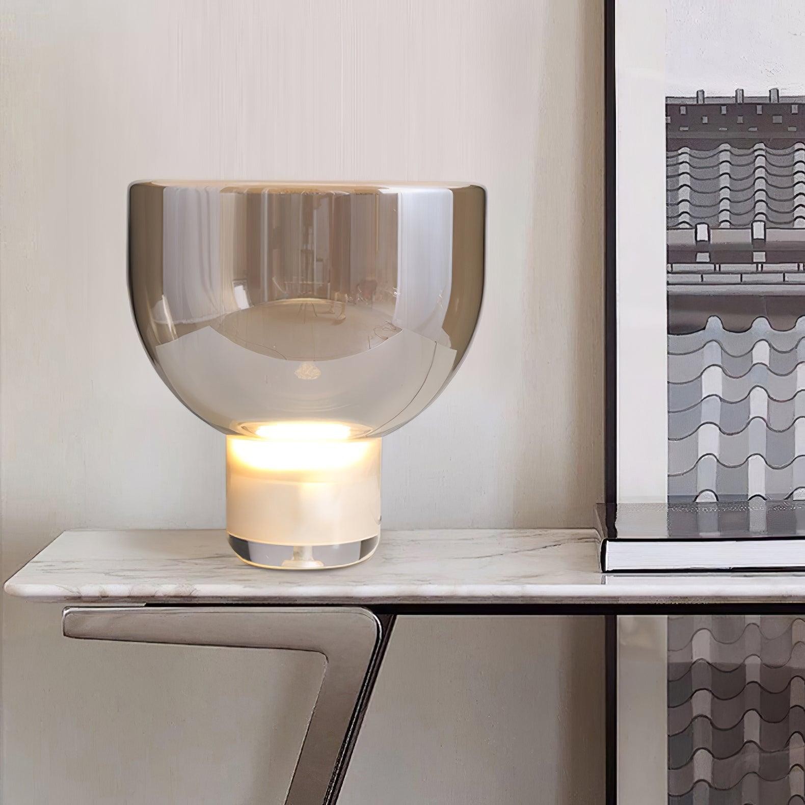 Nordic Eenvoudige Moderne Luxe Glazen Tafellamp Voor Studeerkamer HL342