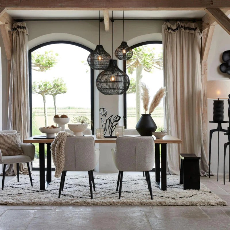 Hanglamp met zwarte parelmoer HL3361