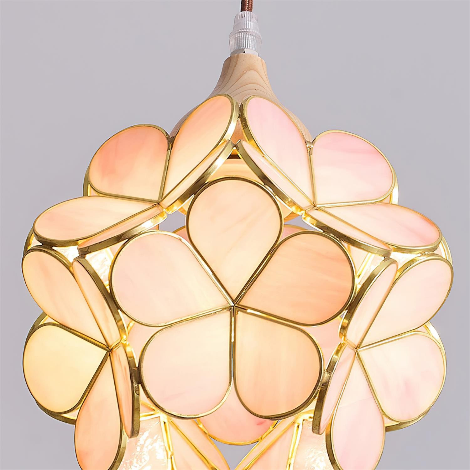 Franse creatieve pastorale stijl bloemen hanglamp HL595