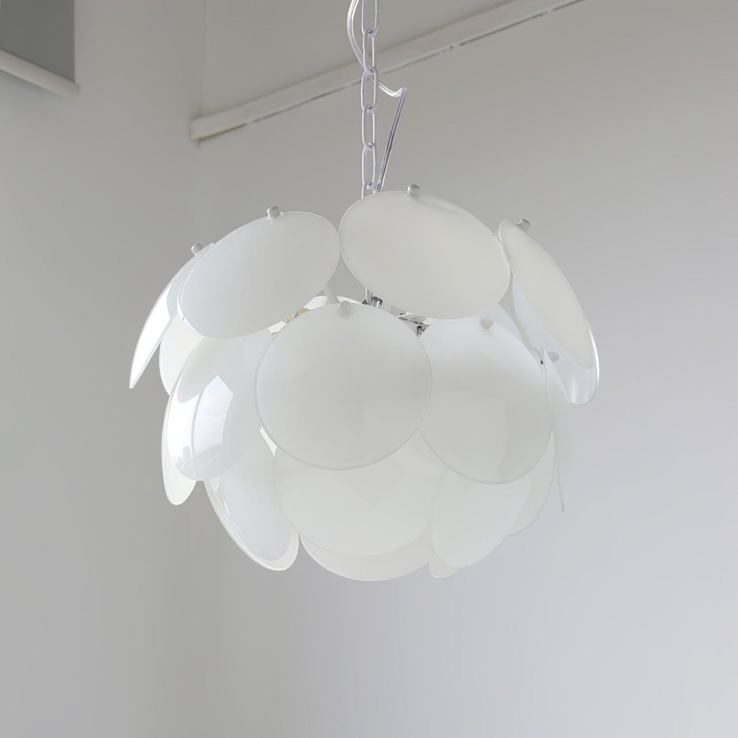 Luxe mode lichtgevende bloemblaadjes glazen kroonluchter HL581