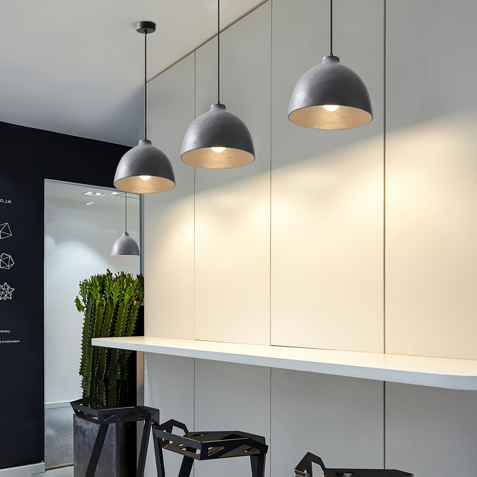 Moderne minimalistische industriële harskom LED hanglamp HL788