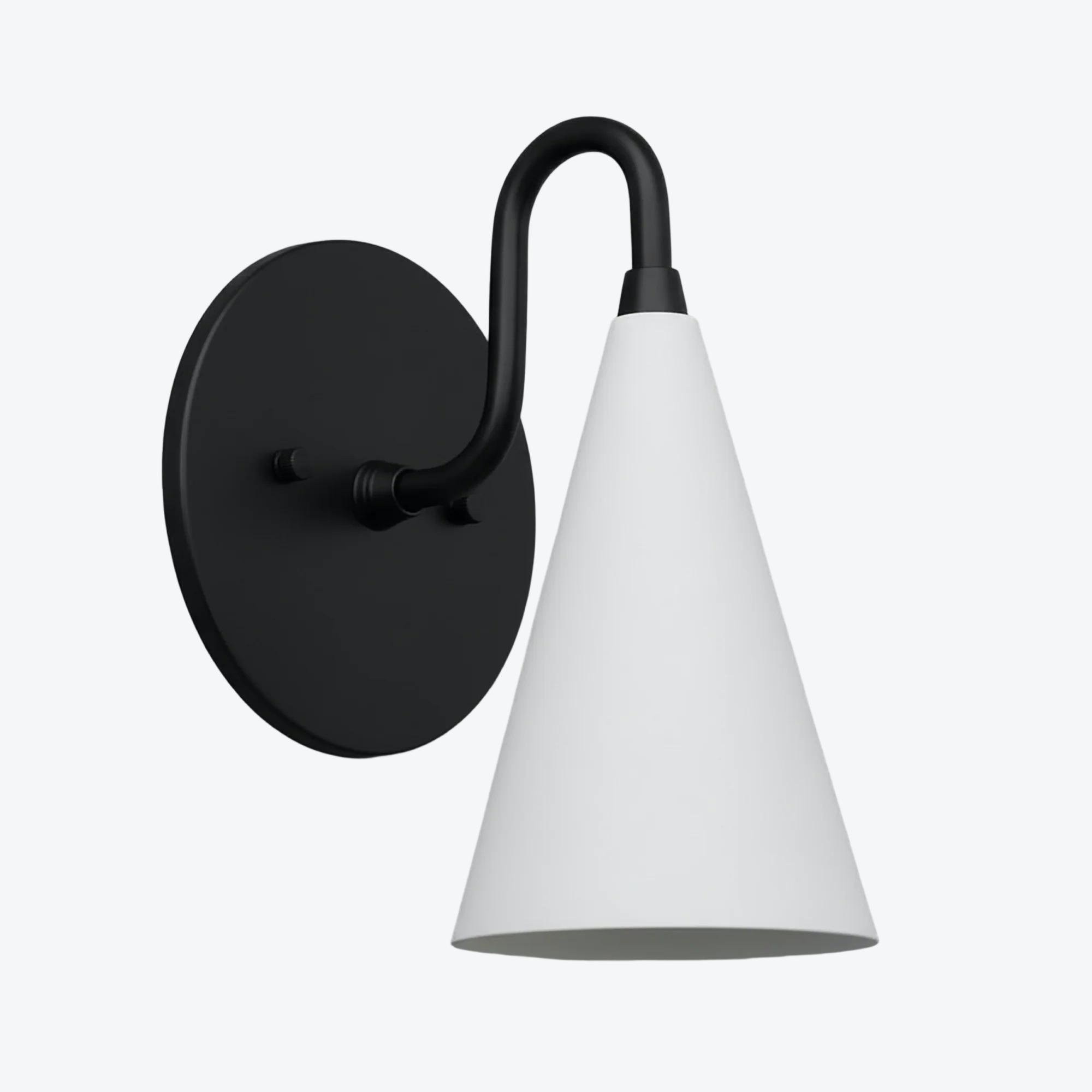 Curva metalen kegelvormige wandlamp - Vintage messing wandlamp voor hal of trappenhuis HL1967