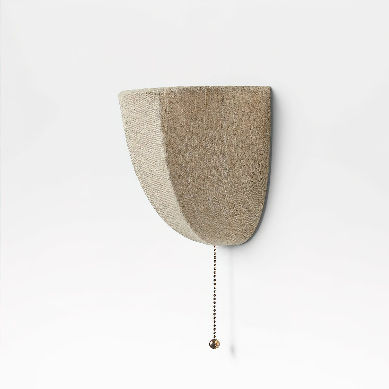 Fablune linnen wandlamp - moderne wandlamp met stoffen kap en textuur voor de woonkamer HL1134