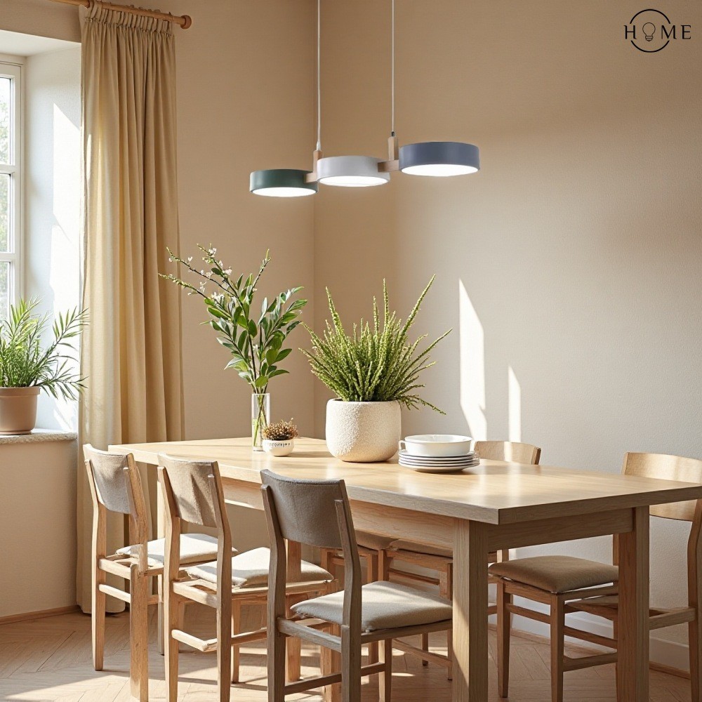 Nordic Modern Eenvoudige Macaron 3 Kops Hanglamp HL683