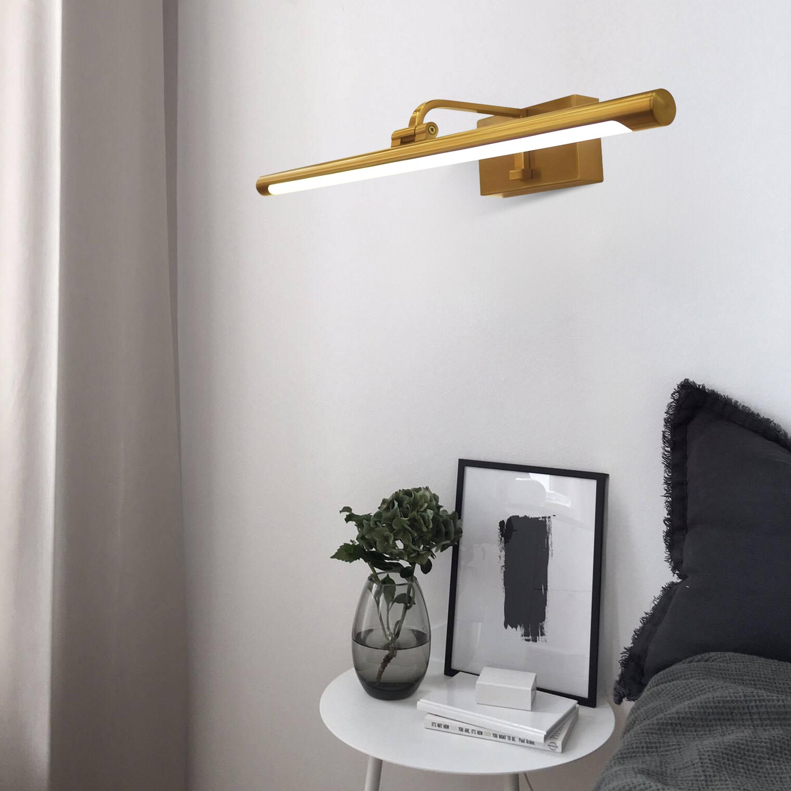 Spiegel Front LED Messing Wandlamp HL452