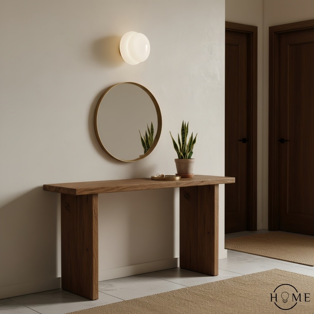 Orra Dubbellaagse Opaalglazen Wandlamp - Moderne Wandlamp voor Slaapkamer en Hal HL1783