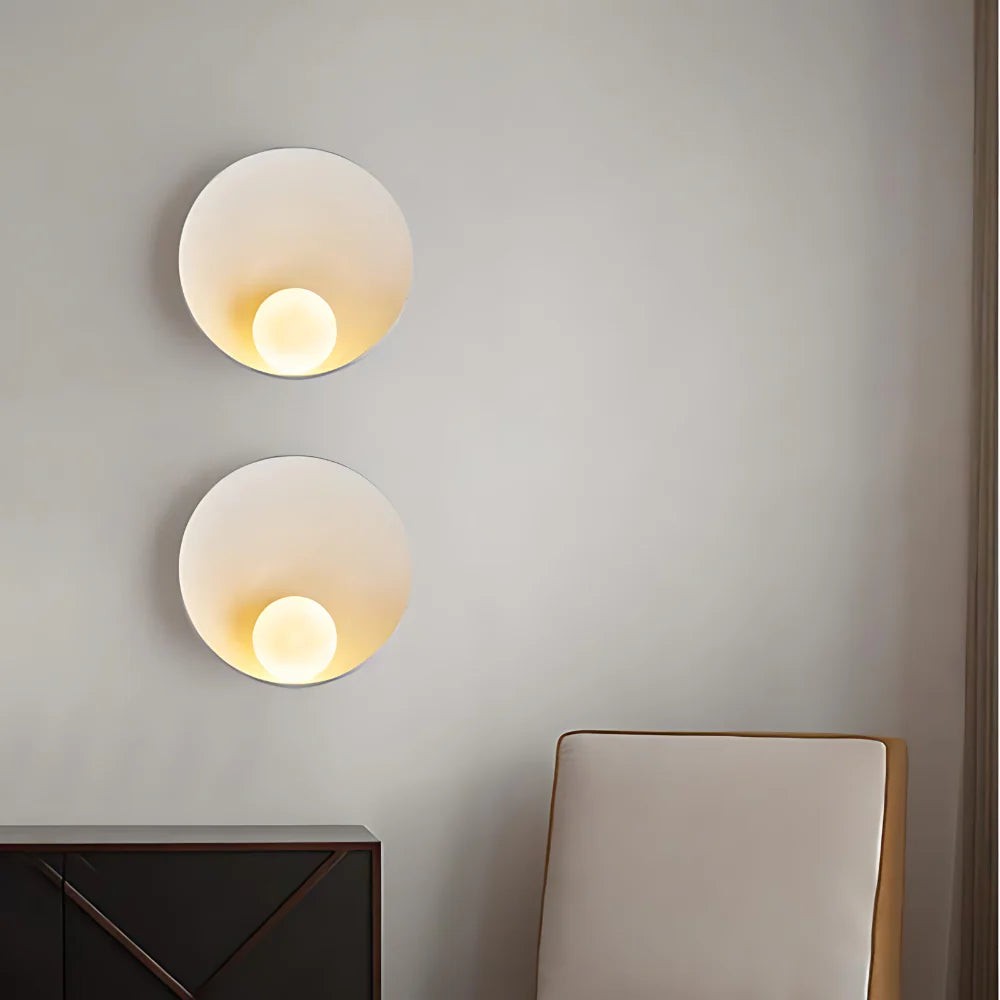 Serenity Moderne Hars Japandi Metalen Wandlamp HL3346