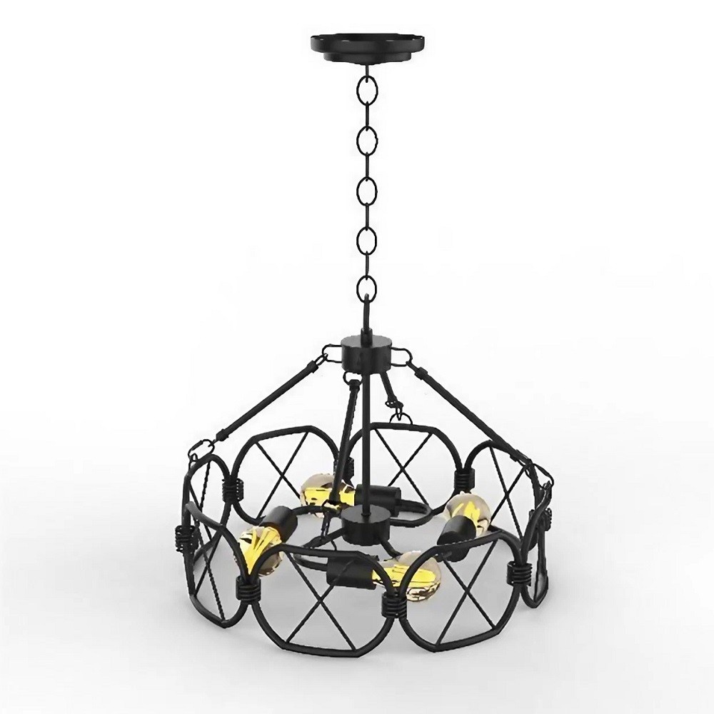 Rustieke Industriële Kooi Hanglamp HL241