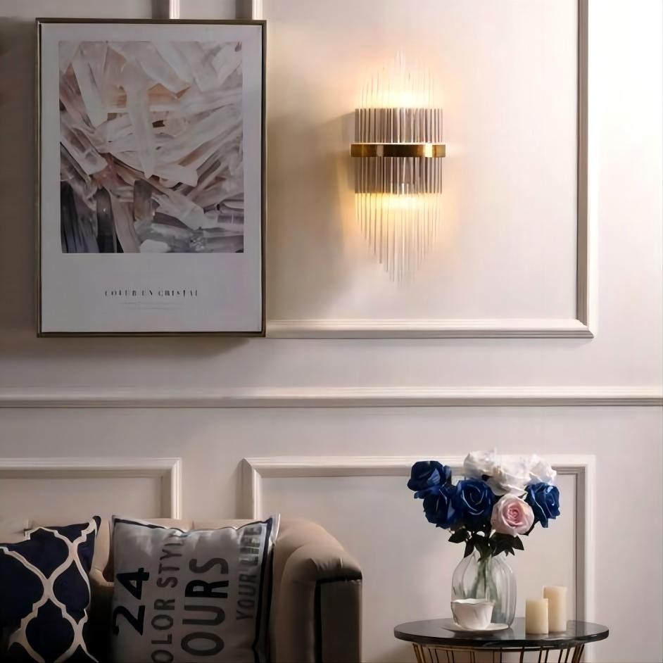 Crystal Ribbed Wandlamp